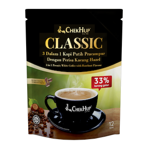 3 in 1 Classic White Coffee With Hazelnut