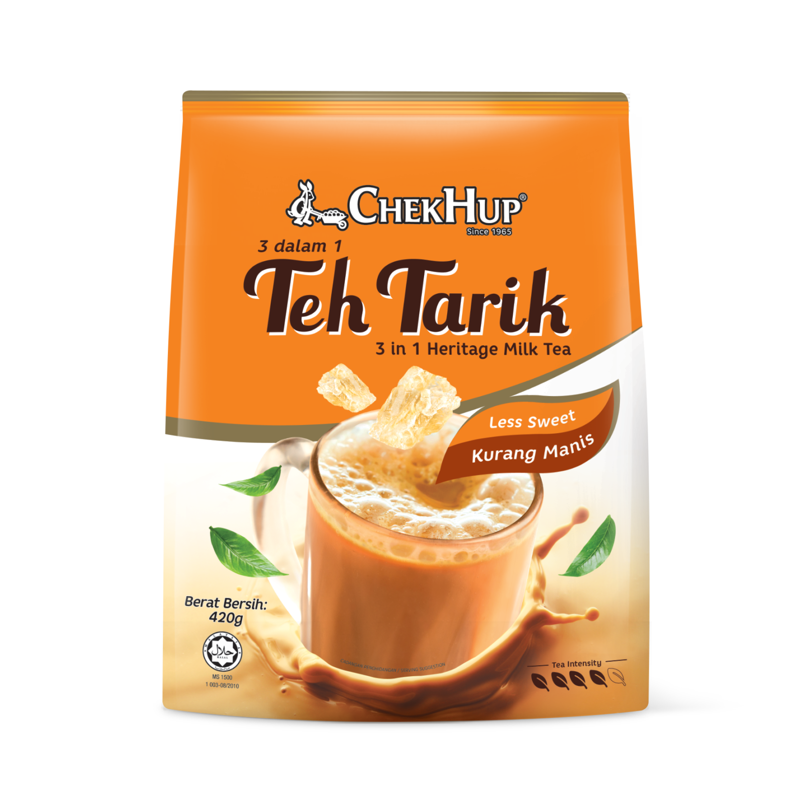 Chek Hup Teh Tarik 3 in 1 less sweet version for healthier beverage choice