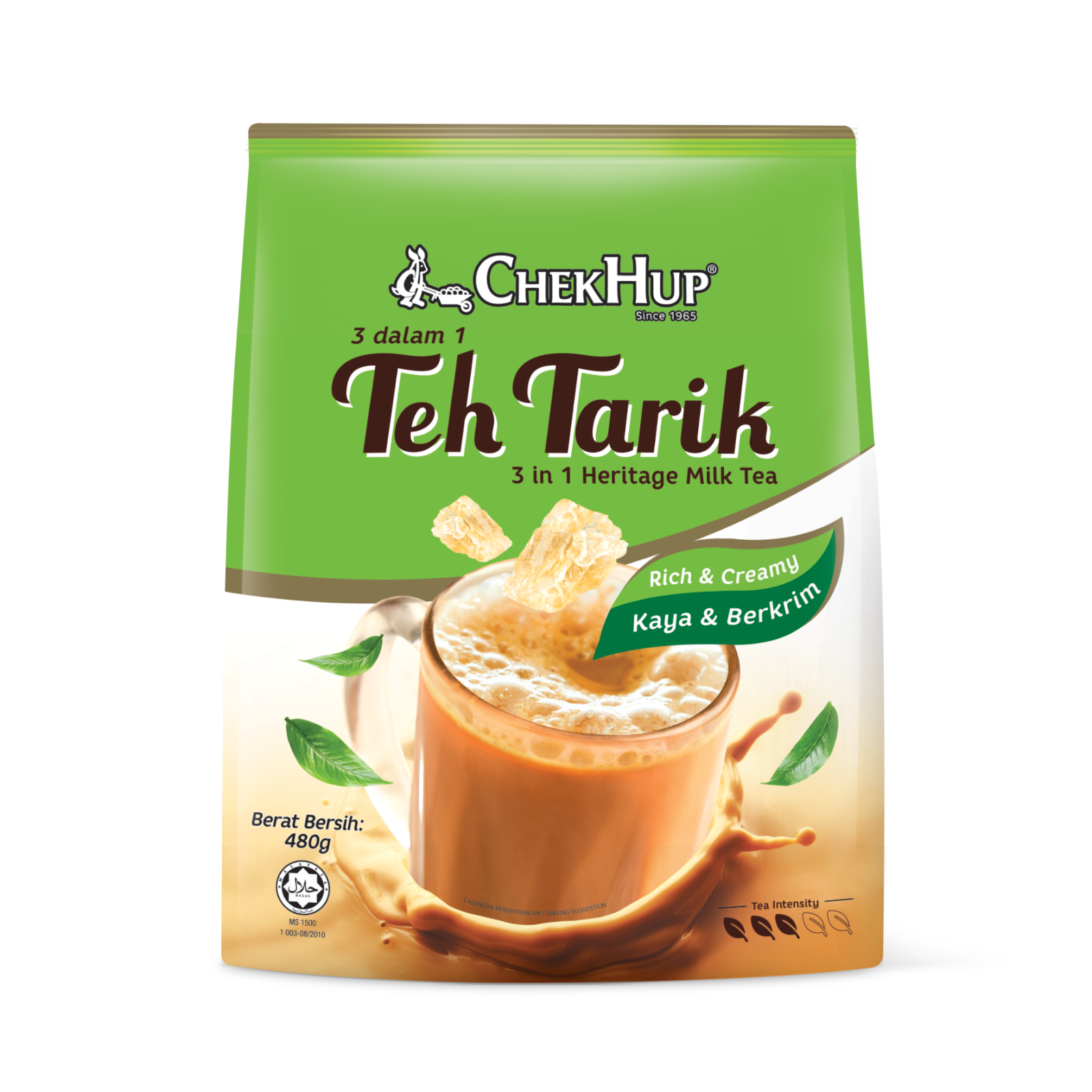 Teh Tarik 3 in 1 with Rich & Creamy texture to drink instantly in morning
